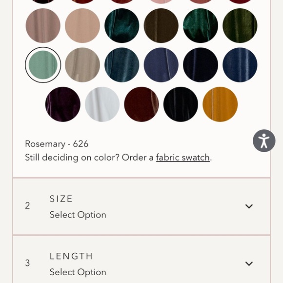 Revelry Quinn green velvet strapless dress - Picture 3 of 9